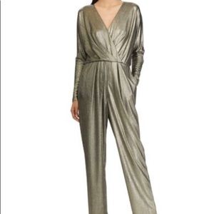 NWT Stunning Metallic Jersey Jumpsuit